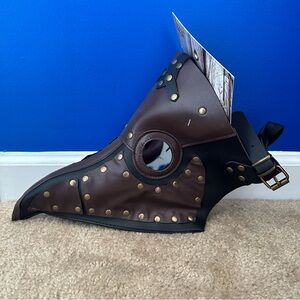 Plague Doctor Mask Brown Long Beak Cosplay Spirit Halloween New